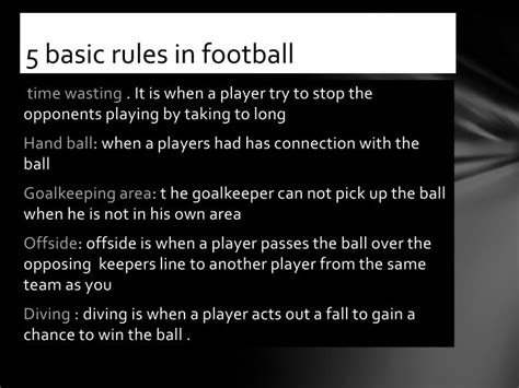 GENERAL FOOTBALL RULES .